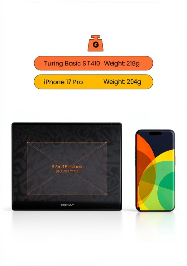 DigiDraw T410 Drawing Tablet 6.3 Inch Battery Free Pen-7