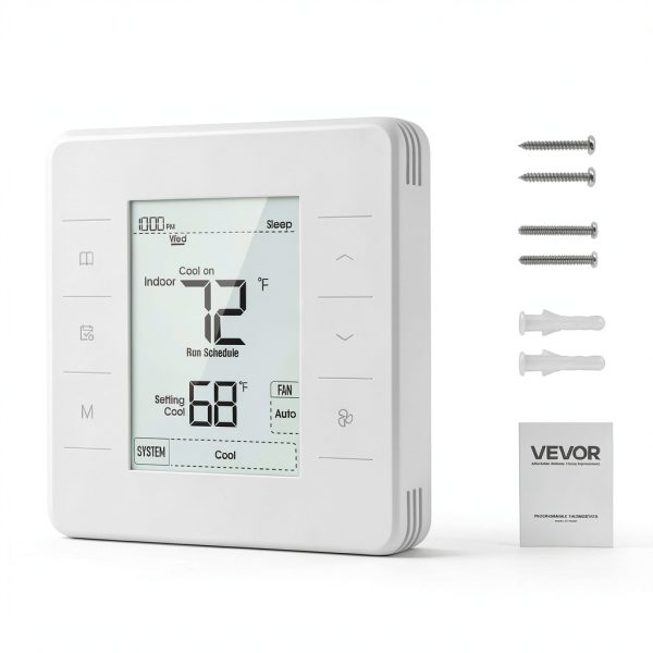 VEVOR Programmable Thermostat 7 Day Schedule Heat Pump AC-0