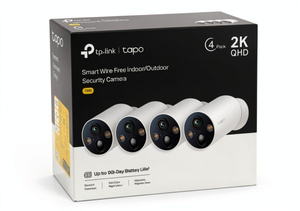 TP Link Tapo Wire Free Security Cameras 4 Pack Battery Life-3