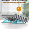 SHUWEI Laptop Cooling Stand Foldable Aluminum 3 Speed Fan-4