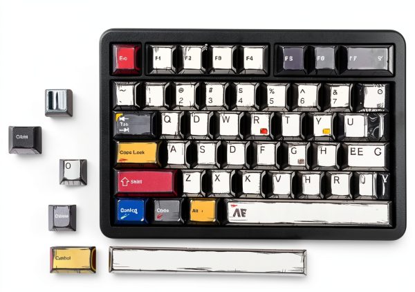 Retro Anime PBT Keycaps Cherry Profile Mechanical Keyboard-1