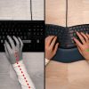 ergonomic keyboard black