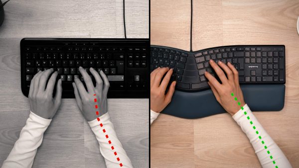 ergonomic keyboard black