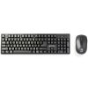 Manhattan Wireless Keyboard Mouse Set Black Ergonomic Design-0