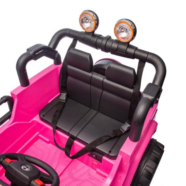Pink Electric Car Kids Ride On Toy High Low Speed Modes-4