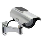SPT Solar Decoy Security Camera Outdoor Indoor LED Silver-0