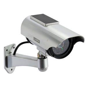 SPT Solar Decoy Security Camera Outdoor Indoor LED Silver-0