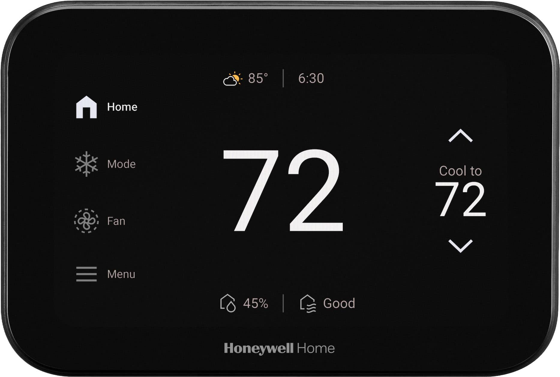 Honeywell Home X8S Smart Thermostat installed on a wall