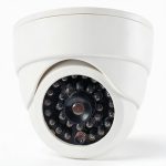 SPT Fake Security Camera with LED Light 4 Pack White-0