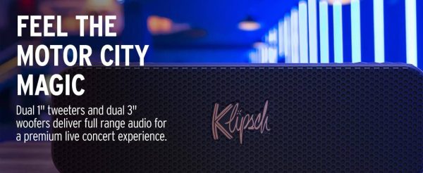 Klipsch Detroit Large Portable Bluetooth Speaker IP67-6