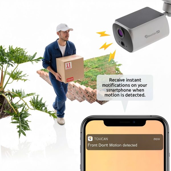 Toucan Solar Wireless Security Camera S5 3 Pack White-5