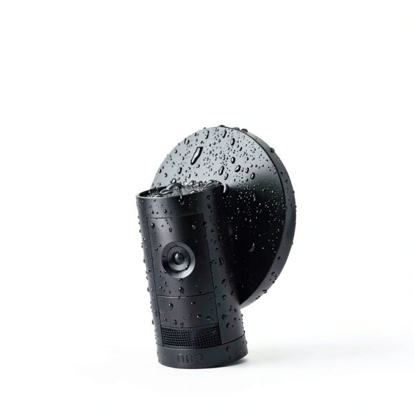 Ring Outdoor Cam Plus 2K Video Security Camera Black White-1