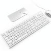 Macally USB Wired Mac Keyboard and Mouse Combo Ergonomic-1