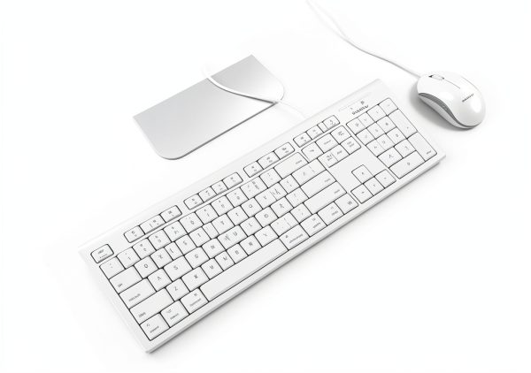 Macally USB Wired Mac Keyboard and Mouse Combo Ergonomic-1