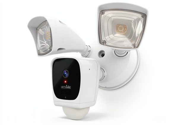 Eco4Life 2K HD WiFi Floodlight Camera Outdoor Security 2500-0