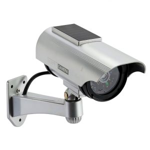 SPT Solar Decoy Security Camera Indoor Outdoor LED Silver-0