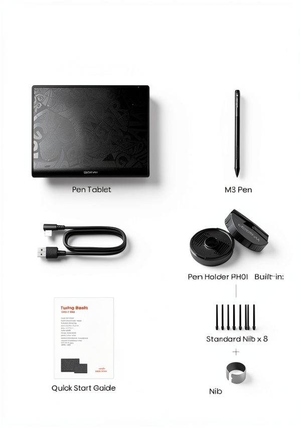 DigiDraw T610 Drawing Tablet 10x6 Paper Like Graphics Tablet-8