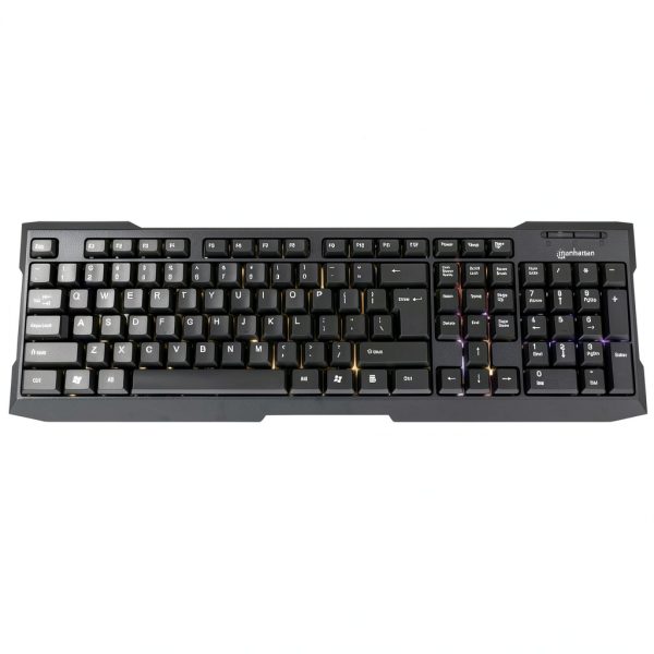 Manhattan Enhanced USB Keyboard Ergonomic Design Quiet Keys-0