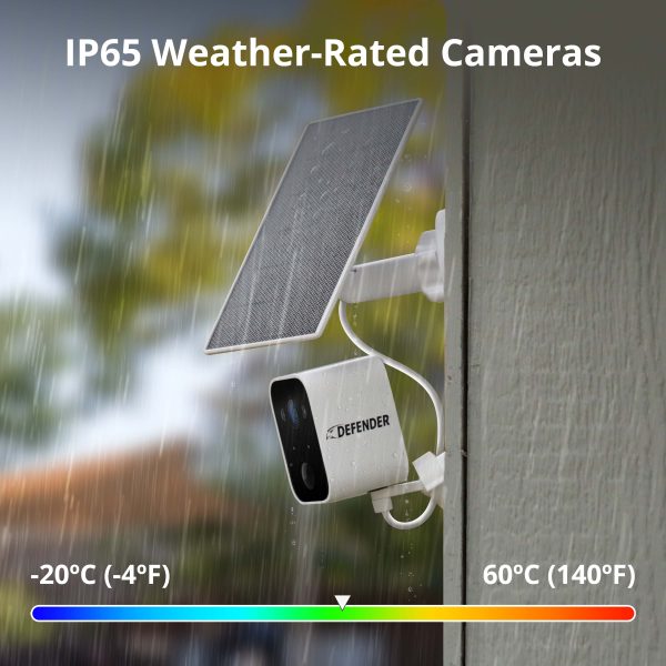 Defender Solar 4K AI Wireless Security Camera 2 Pack White-9