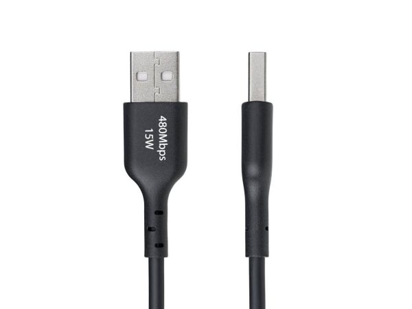 StarTech USB A to C Charging Cable 6in 3A Fast Charge Sync-1