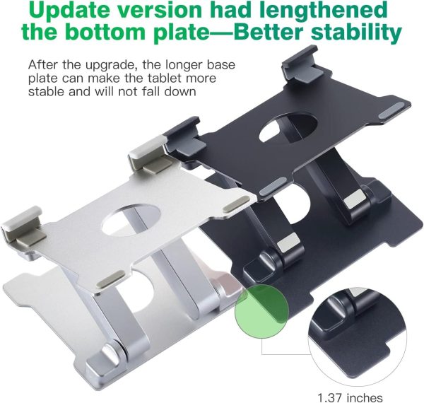 Aluminum Tablet Stand Adjustable Multi Angle Sturdy Design-4