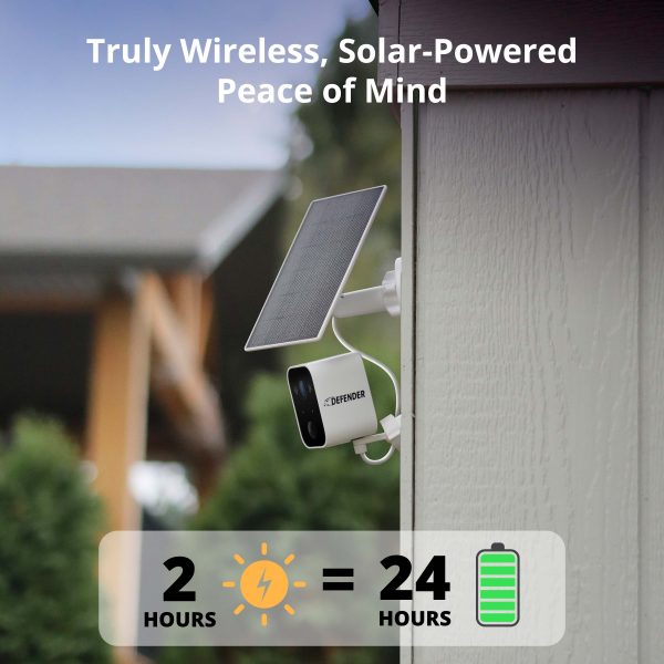 Defender Solar Powered 4K AI Wireless Security Camera 4 Pack-2