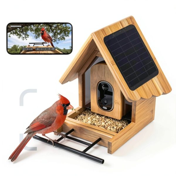 Parrot Uncle Bird Feeder Camera Solar AI Recognition Night-0