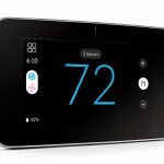 Sensi Touch 2 Smart Thermostat Wi-Fi Alexa Black White-0