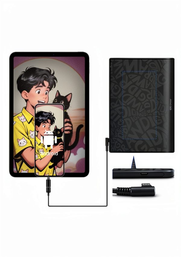 DigiDraw T410 Drawing Tablet 6.3 Inch Battery Free Pen-10