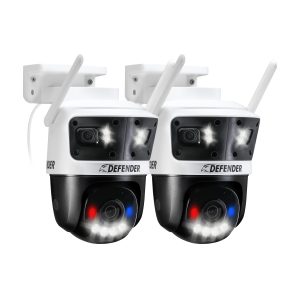 Defender AI 3K Guard Tri Lens PTZ Security Camera 2 Pack-0