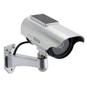 SPT Solar Decoy Security Camera Indoor Outdoor LED Silver-0