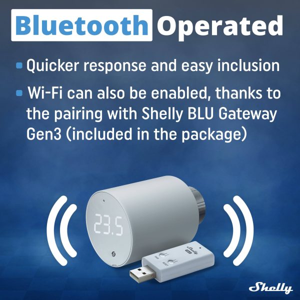 Shelly BLU TRV Smart Thermostatic Radiator Valve Bluetooth-2