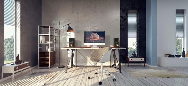 Klipsch R 40PM Powered Speakers 4 Inch 35W Pair Black-8