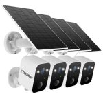 Defender Solar Powered 4K AI Wireless Security Camera 4 Pack-0