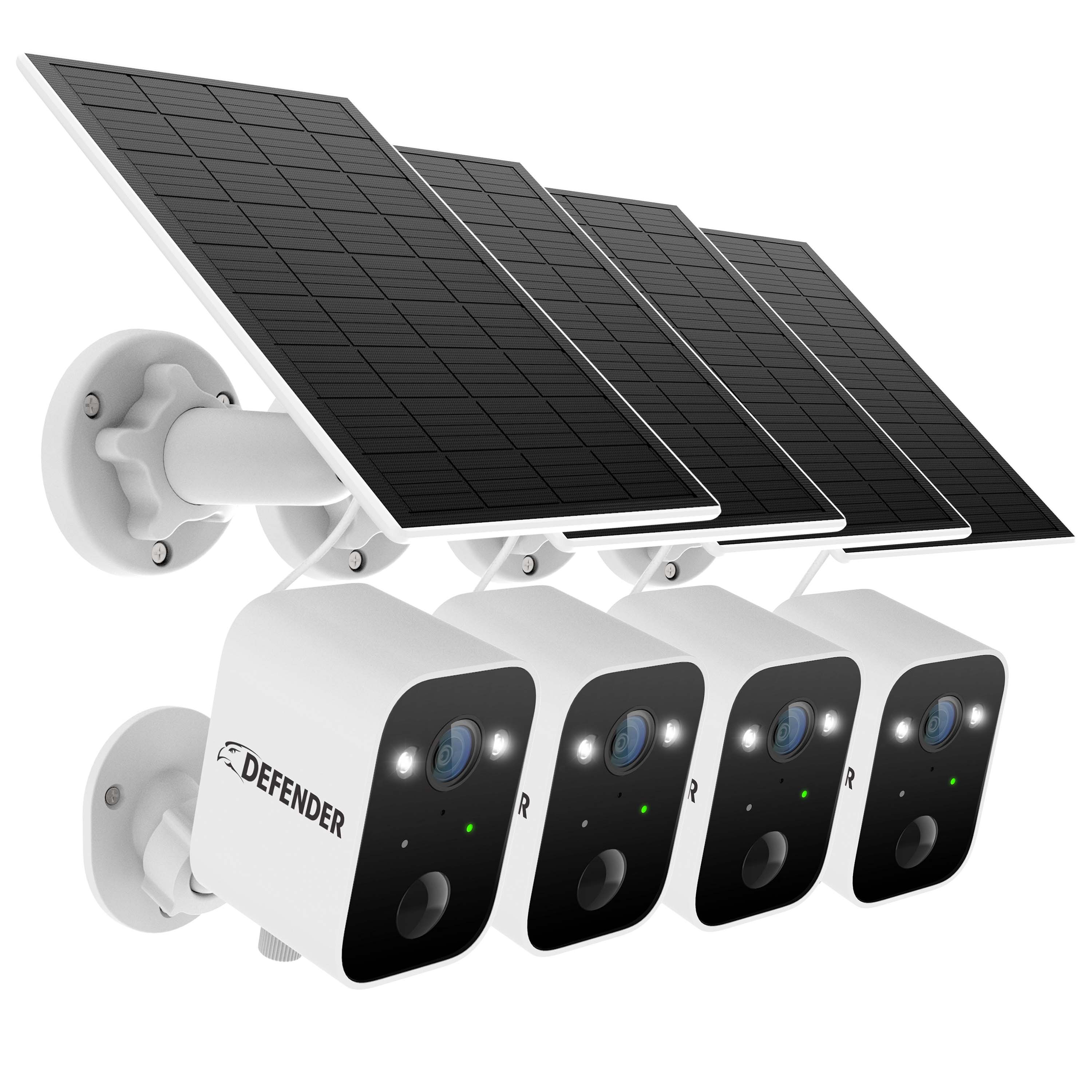 Defender Solar Powered 4K AI Everwatch Camera installed in a backyard
