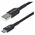 StarTech USB A to C Charging Cable 6in 3A Fast Charge Sync-0