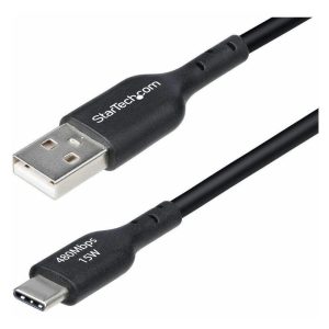 StarTech USB A to C Charging Cable 6in 3A Fast Charge Sync-0