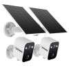 Defender Solar 4K AI Wireless Security Camera 2 Pack White-0