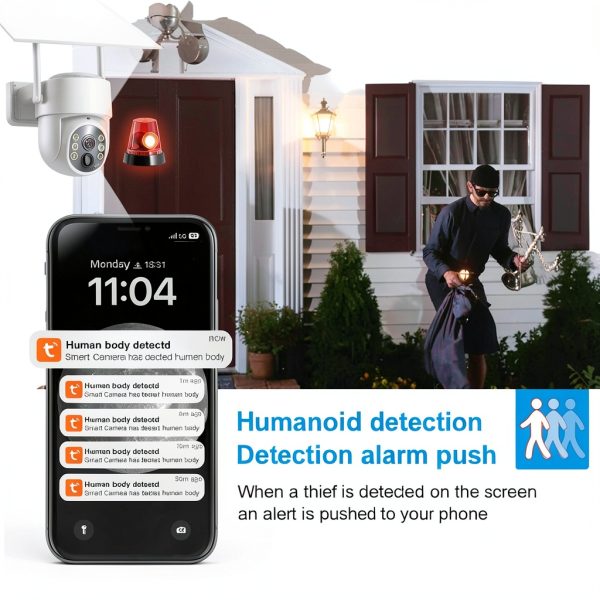 Cluzine Tuya Solar Wireless Outdoor Security Camera 2K 4MP-1