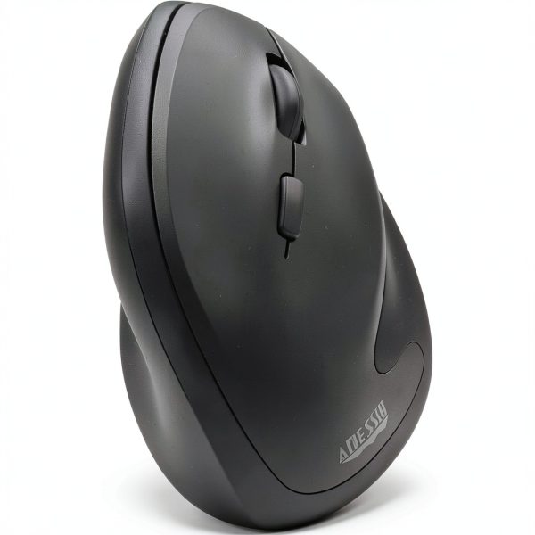 Adesso Wireless Vertical Ergonomic Mouse Antimicrobial Gray-0