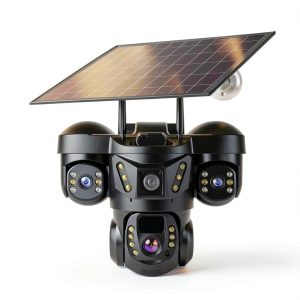 Cluzine Outdoor Solar Camera 4G Security 360 Panoramic View-0