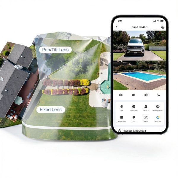 Tapo Wired Dual Lens Security Camera 2K QHD Pan Tilt-4