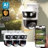 Defender AI 3K Guard Tri Lens PTZ Security Camera 360-1