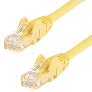 Cat6 Ethernet Cable Yellow Snagless 25ft High Speed PoE-0