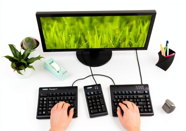 KINESIS Freestyle2 Ergonomic Split Keyboard PC 9 Separation-1