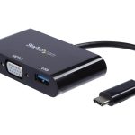 StarTech USB C VGA Multiport Adapter PD USB A Port-0
