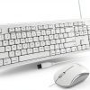Macally USB Wired Mac Keyboard and Mouse Combo Ergonomic-0