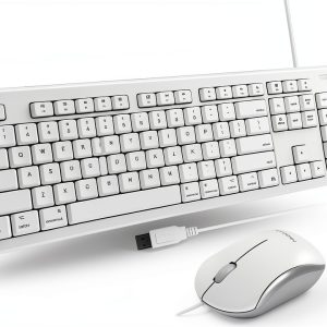 Macally USB Wired Mac Keyboard and Mouse Combo Ergonomic-0