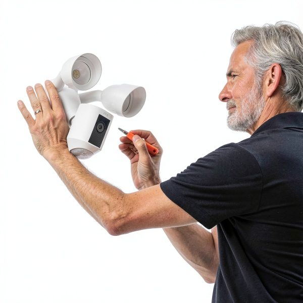 Ring Floodlight Cam Plus Outdoor Wired 1080p Security Camera-5