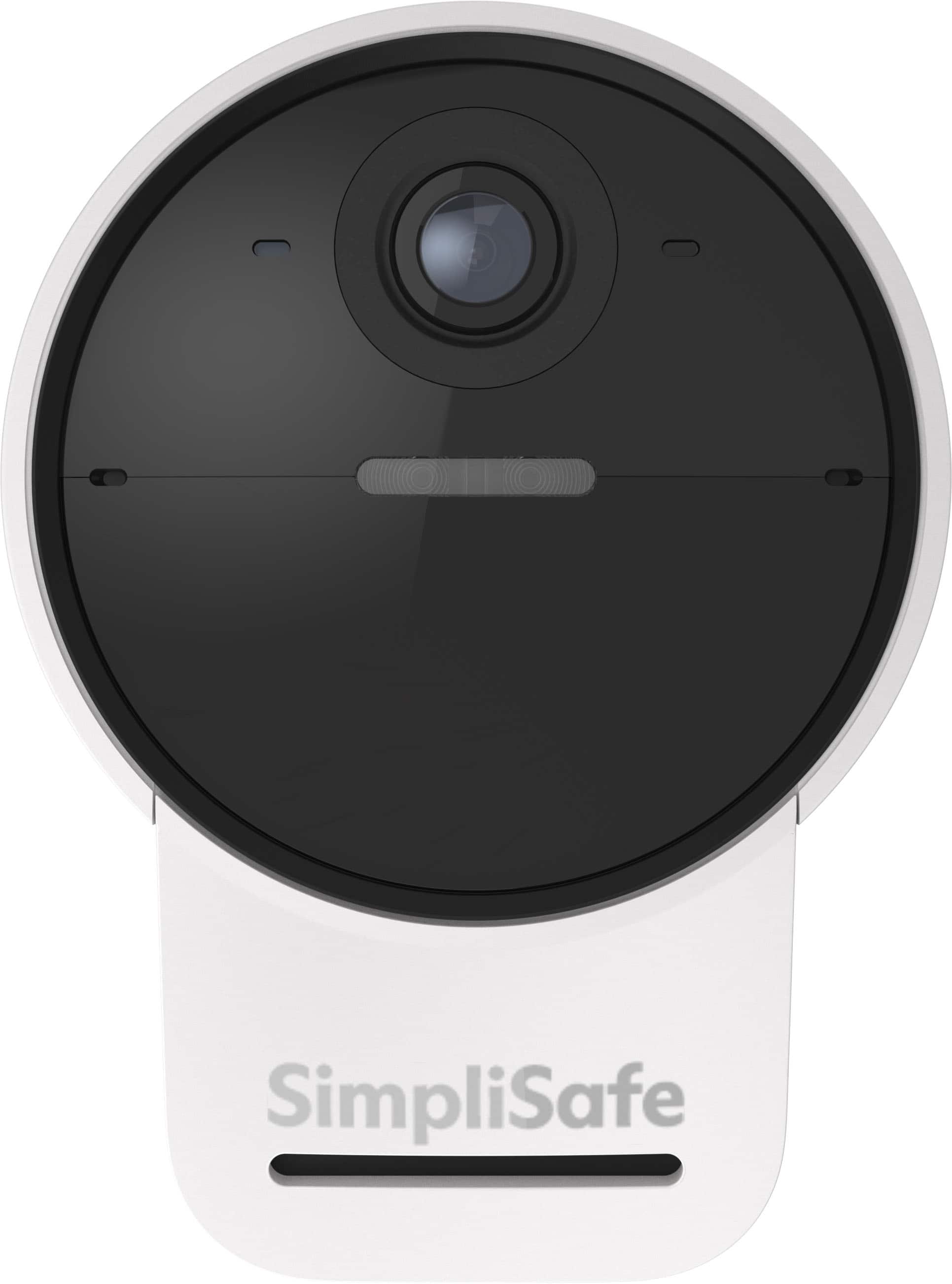 SimpliSafe Outdoor Camera mounted on a house exterior in daylight
